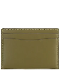 COACH Leather Silver Hardware Card Case
