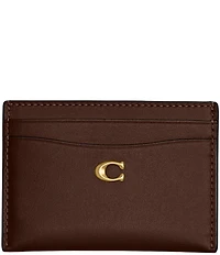 COACH Leather Silver Hardware Card Case