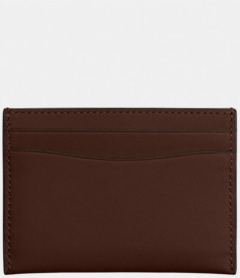 COACH Leather Silver Hardware Card Case