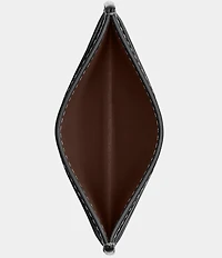 COACH Leather Silver Hardware Card Case