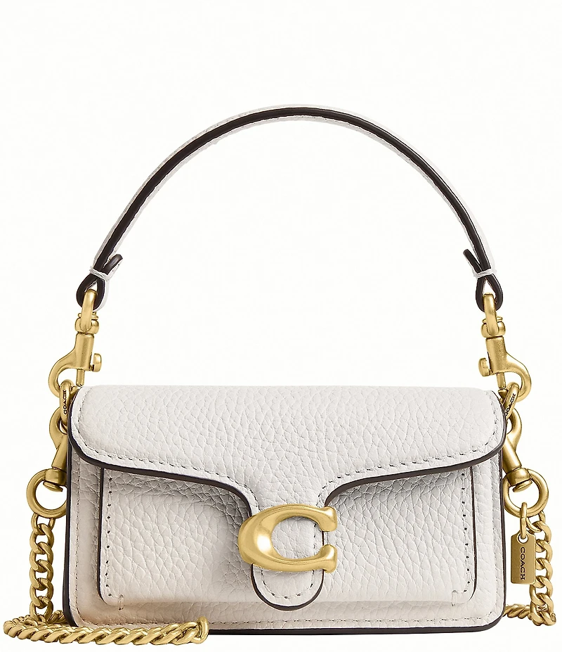 COACH Leather Tabby Bag Charm