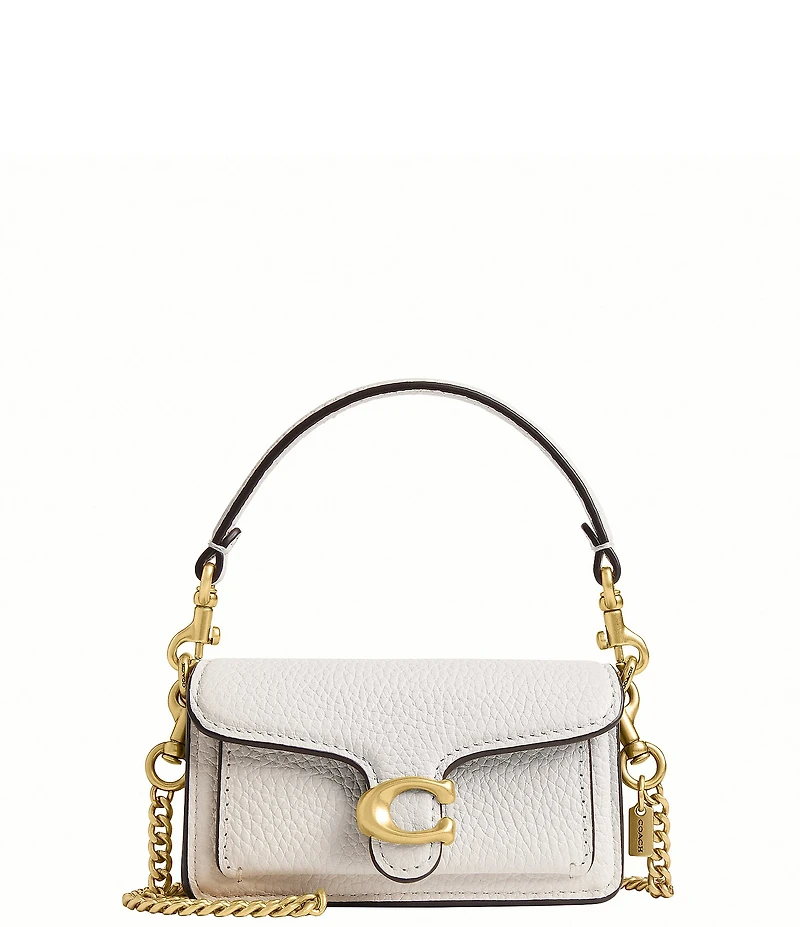 COACH Leather Tabby Bag Charm