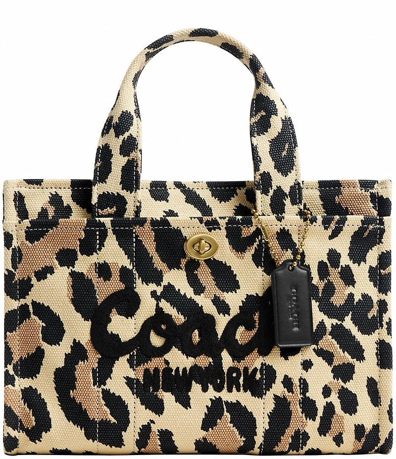 COACH Small Leopard Cargo 26 Tote Bag