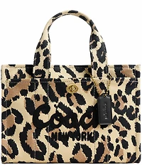 COACH Small Leopard Cargo 26 Tote Bag