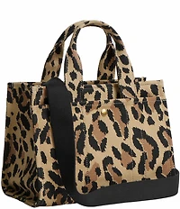 COACH Small Leopard Cargo 26 Tote Bag