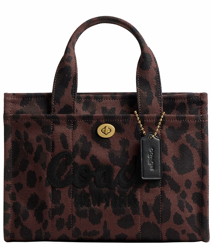 COACH Small Leopard Cargo 26 Tote Bag
