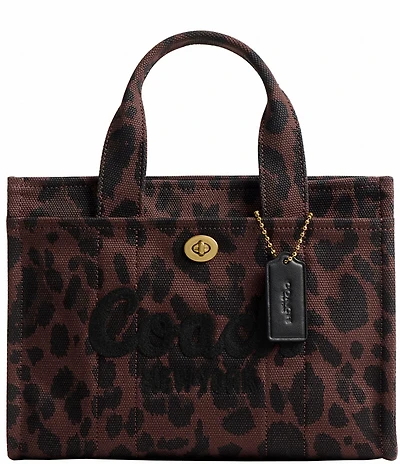 COACH Small Leopard Cargo 26 Tote Bag