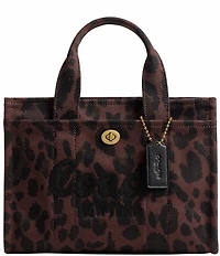 COACH Small Leopard Cargo 26 Tote Bag
