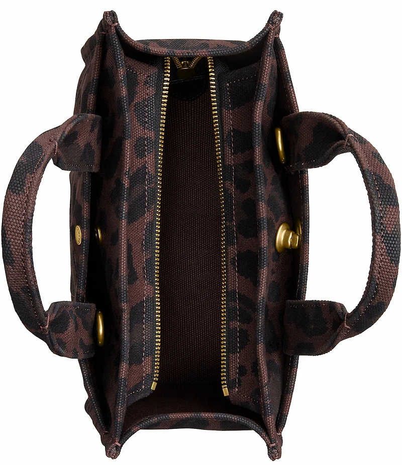 COACH Small Leopard Cargo 26 Tote Bag