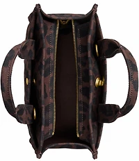 COACH Small Leopard Cargo 26 Tote Bag