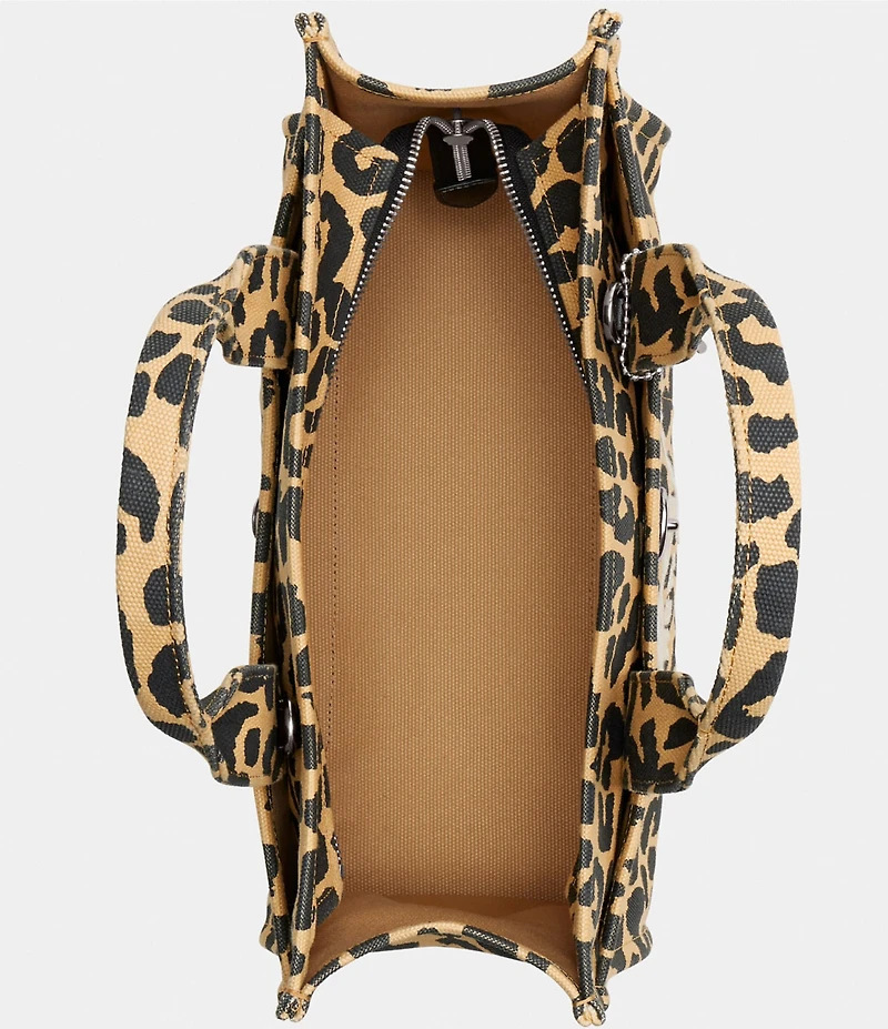 COACH Cargo Canvas Leopard Print Tote Bag