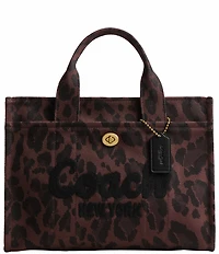 COACH Cargo Canvas Leopard Print Tote Bag