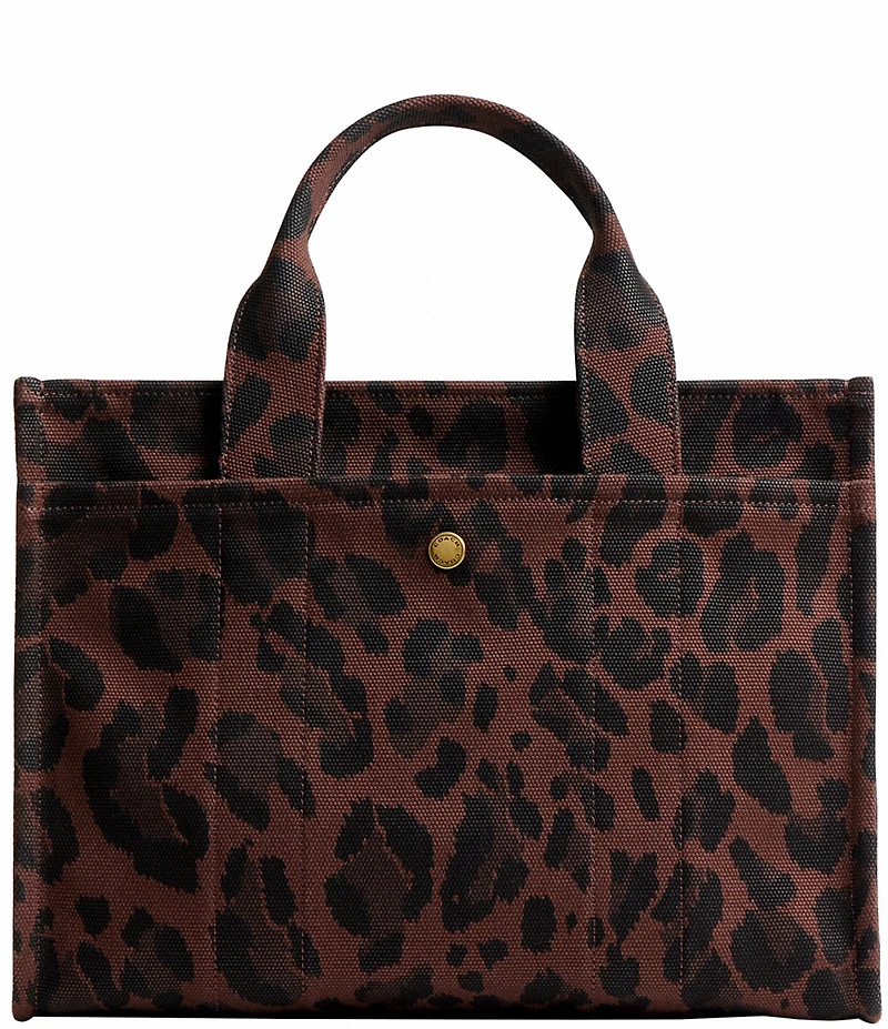 COACH Cargo Canvas Leopard Print Tote Bag