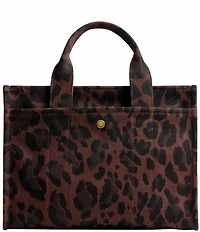 COACH Cargo Canvas Leopard Print Tote Bag