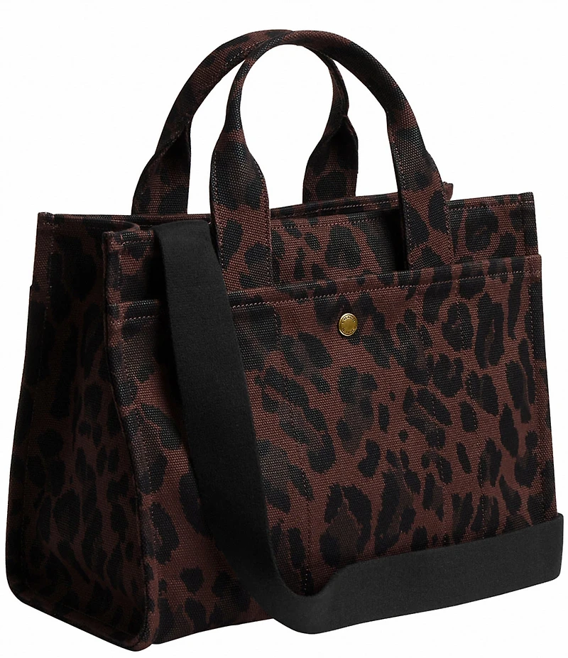 COACH Cargo Canvas Leopard Print Tote Bag