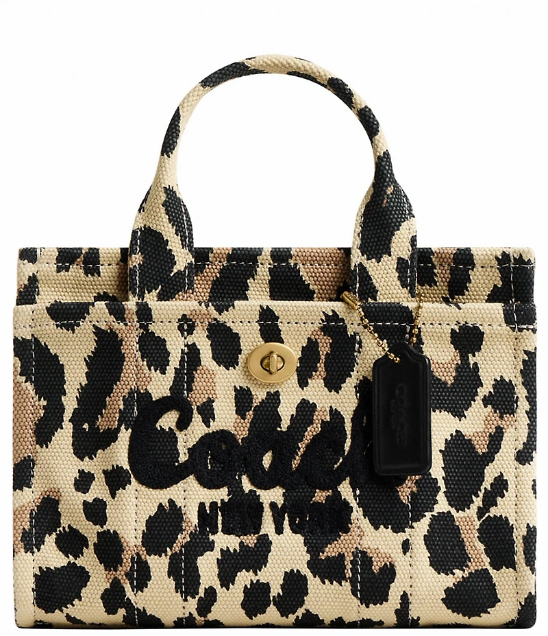 COACH Leopard Print Cargo Tote Bag 20