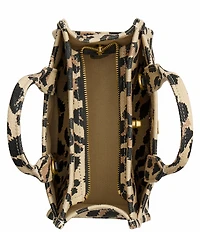 COACH Leopard Print Cargo Tote Bag 20