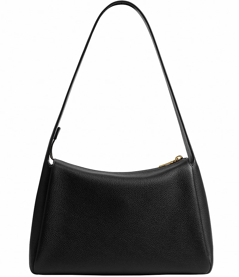 COACH Lola Polished Pebble Leather Top Zip Shoulder Bag