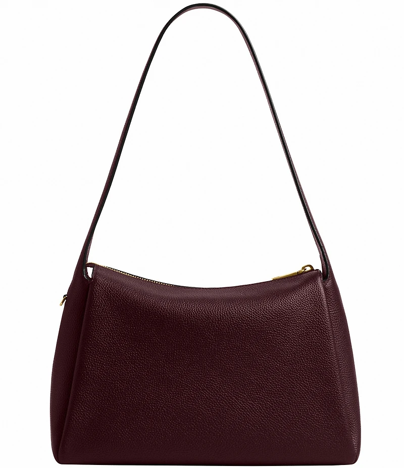 COACH Lola Polished Pebble Leather Top Zip Shoulder Bag