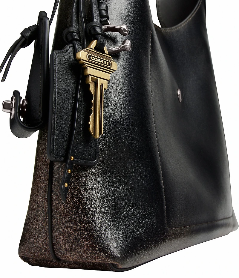COACH Loved Leather Slouchy Brooklyn 28 Hobo Shoulder Bag