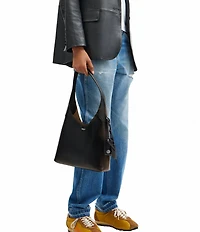 COACH Loved Leather Slouchy Brooklyn 28 Hobo Shoulder Bag