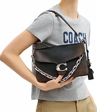 COACH Loved Leather Chain Tabby Shoulder Bag