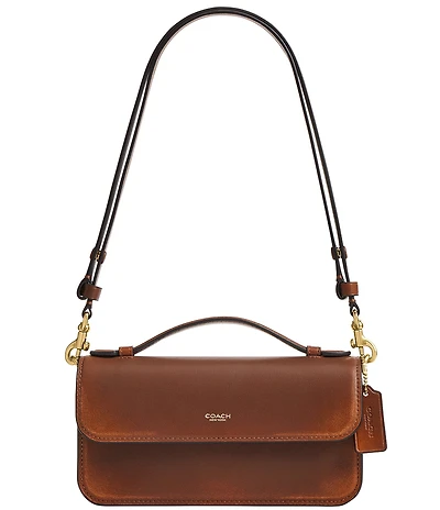 COACH Loved Leather Elora Top Handle Crossbody Bag