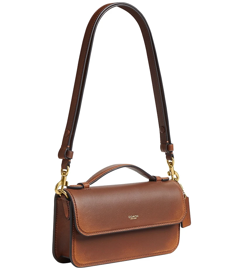 COACH Loved Leather Elora Top Handle Crossbody Bag