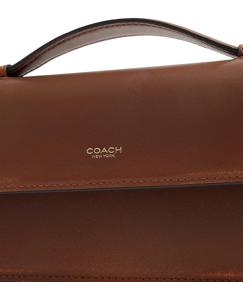 COACH Loved Leather Elora Top Handle Crossbody Bag