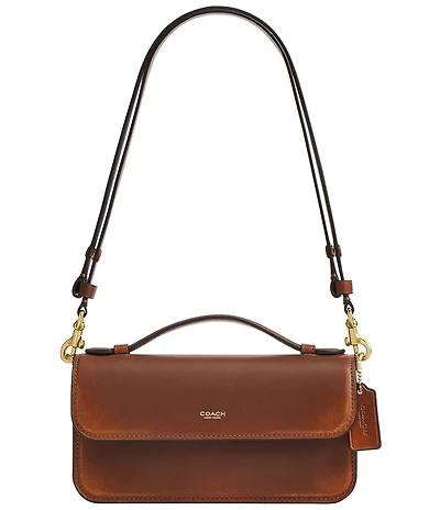 COACH Loved Leather Elora Top Handle Crossbody Bag