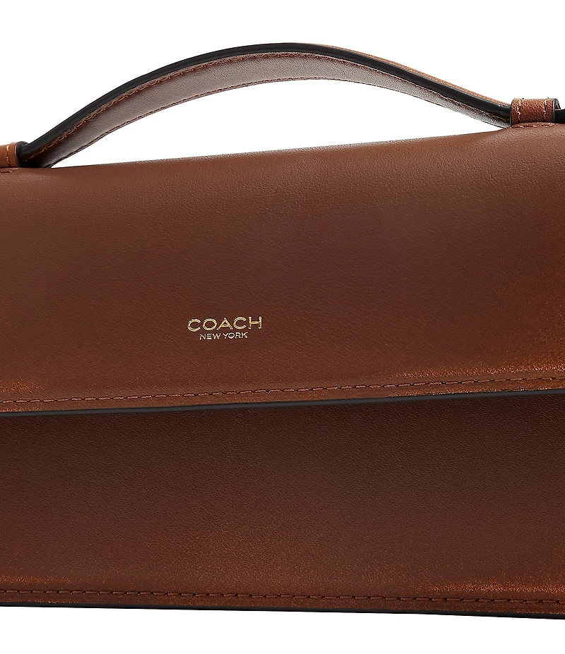 COACH Loved Leather Elora Top Handle Crossbody Bag