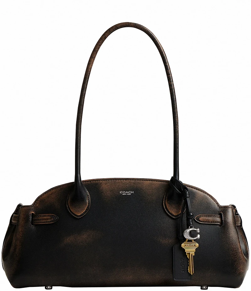 COACH Loved Leather Empire Carryall Satchel Bag