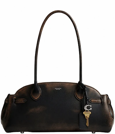COACH Loved Leather Empire Carryall Satchel Bag