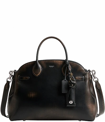COACH Loved Leather Empire Carryall 40 Satchel Bag