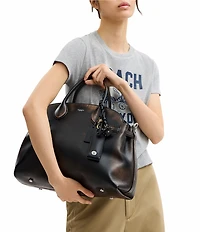 COACH Loved Leather Empire Carryall 40 Satchel Bag