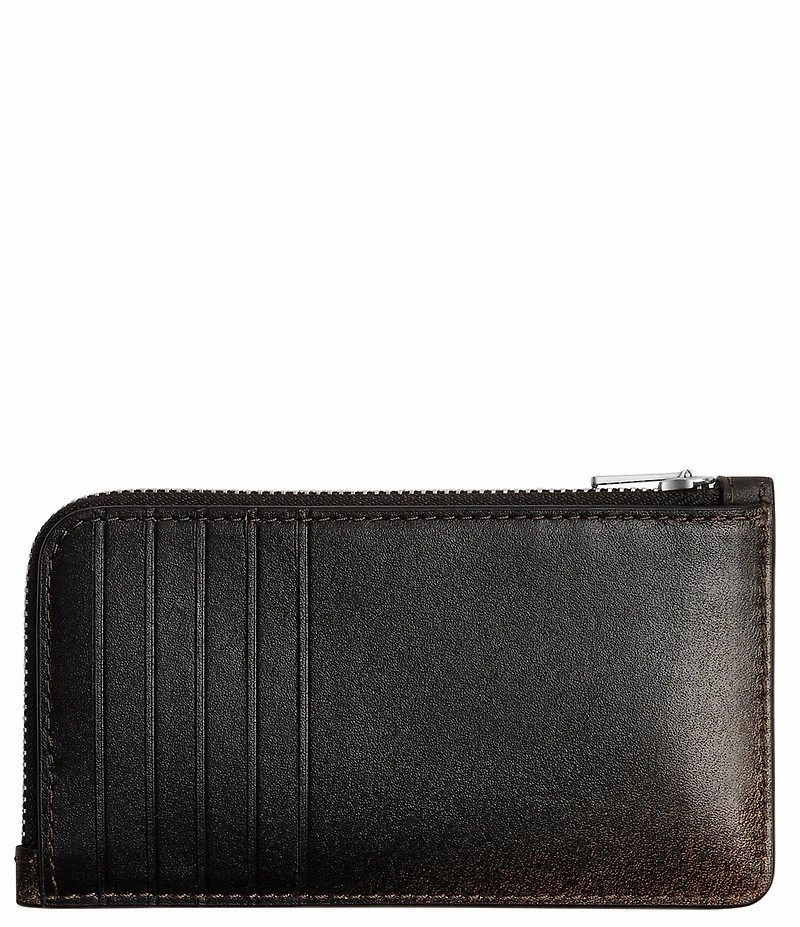 COACH Loved Leather New York Zip Card Case
