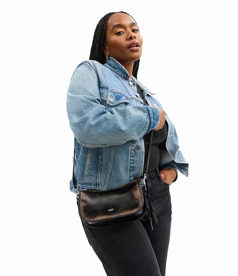 COACH Loved Leather Waverly Shoulder Bag