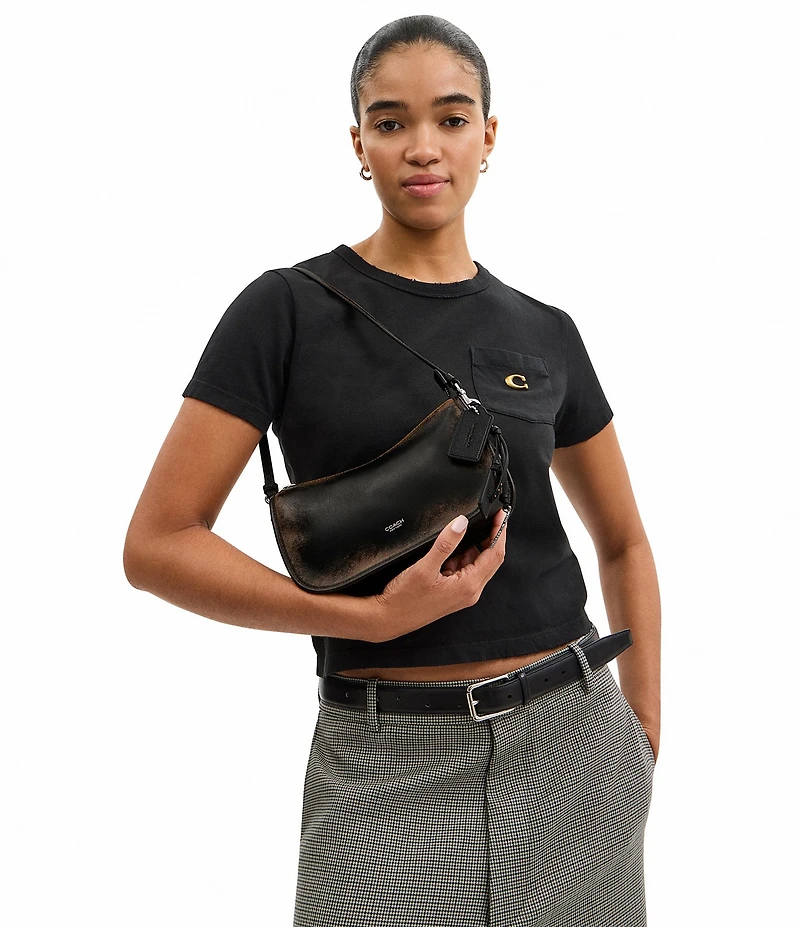 COACH Loved Leather Waverly Shoulder Bag
