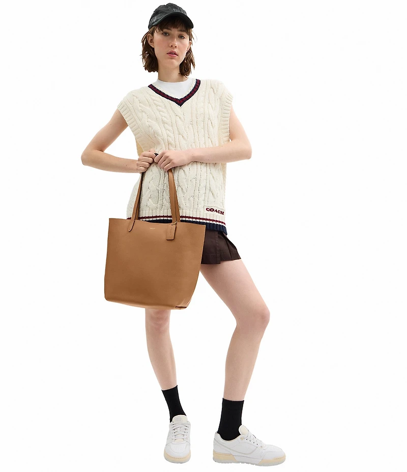 COACH Manhattan Leather Tote Bag