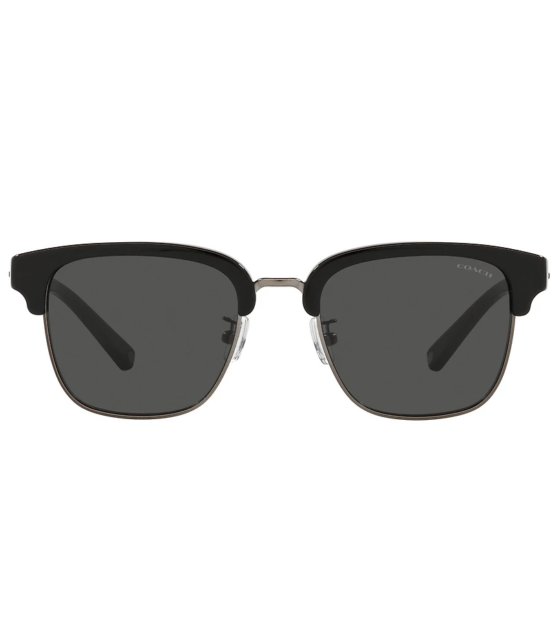 COACH Men's 0HC8326 52mm Solid Square Sunglasses