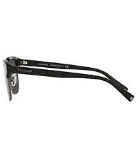 COACH Men's 0HC8326 52mm Solid Square Sunglasses
