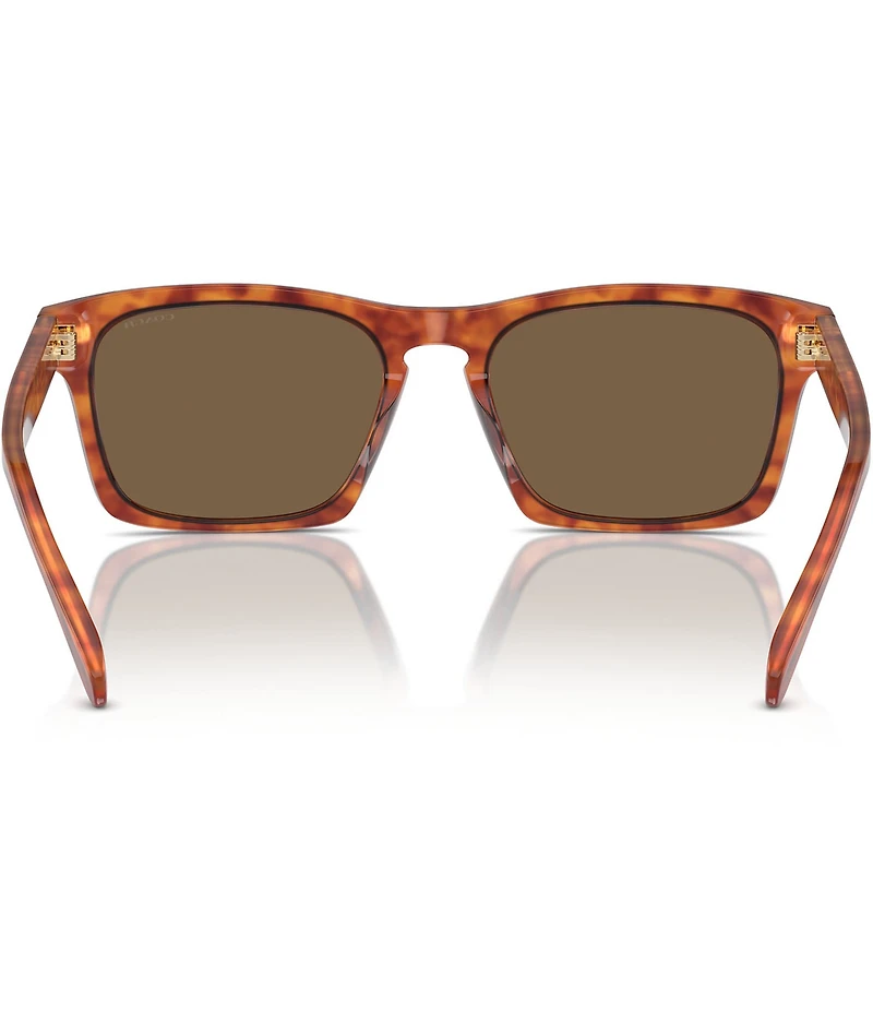 COACH Men's 0HC8397U 57mm Tortoise Square Sunglasses