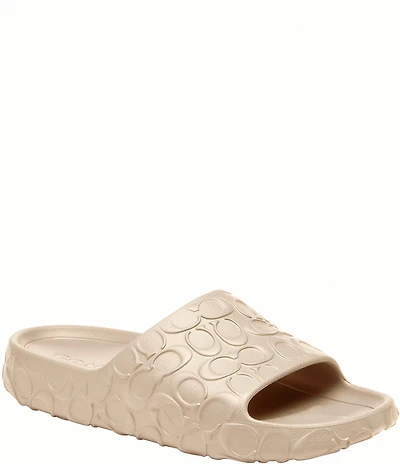 COACH Men's Bay Logo Pool Slides