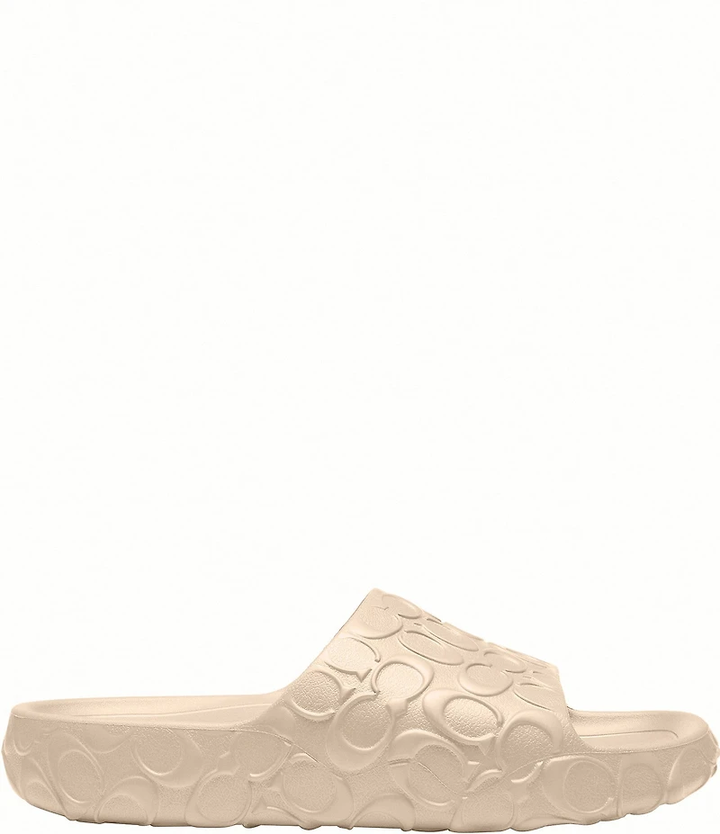 COACH Men's Bay Logo Pool Slides