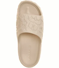 COACH Men's Bay Logo Pool Slides