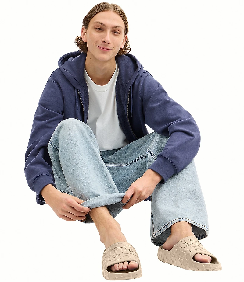 COACH Men's Bay Logo Pool Slides