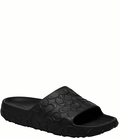 COACH Men's Bay Logo Pool Slides