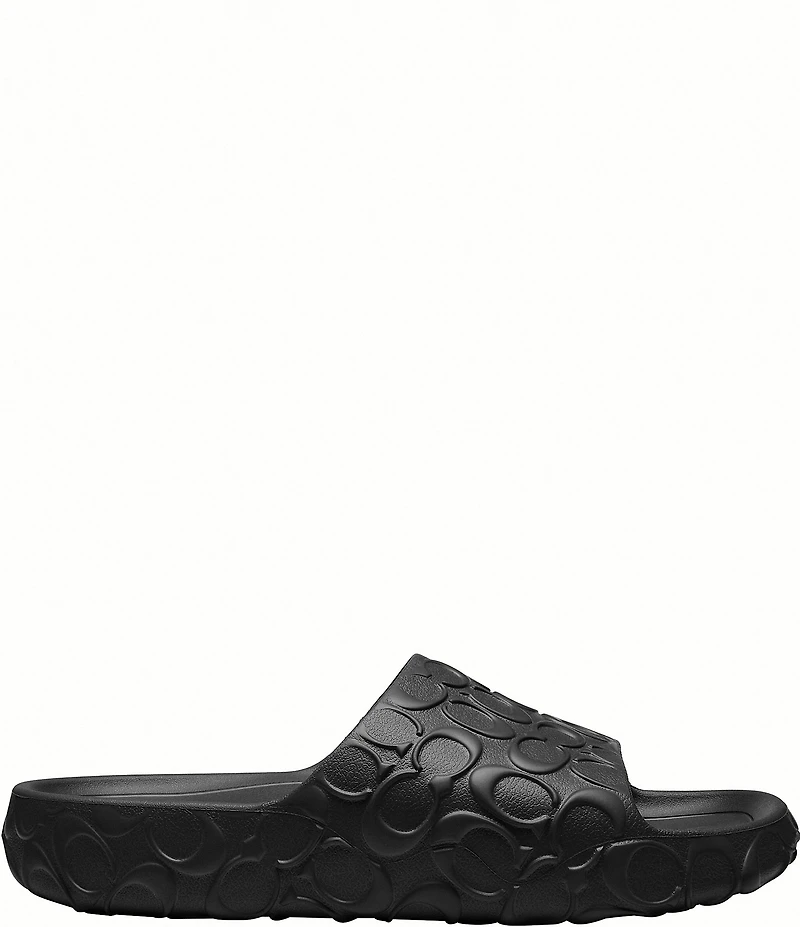 COACH Men's Bay Logo Pool Slides