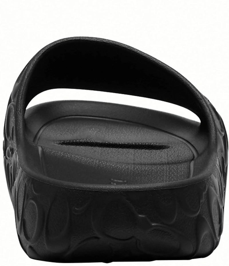 COACH Men's Bay Logo Pool Slides