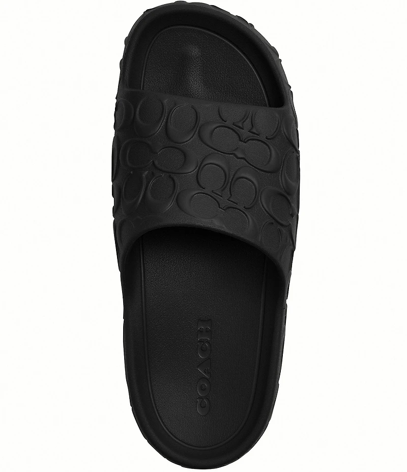 COACH Men's Bay Logo Pool Slides